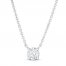 Lab-Created Diamonds by KAY Necklace 1/2 ct tw 14K White Gold 19"