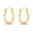 Children's Twisted Hoop Earrings 14K Yellow Gold