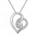 Radiant Reflections Diamond Necklace 1/5 ct tw Sterling Silver