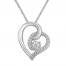 Radiant Reflections Diamond Necklace 1/5 ct tw Sterling Silver
