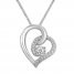 Radiant Reflections Diamond Necklace 1/5 ct tw Sterling Silver