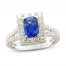 Le Vian Couture Sapphire Ring 1-1/6 ct tw Diamonds 18K Vanilla Gold