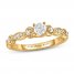 Adrianna Papell Diamond Engagement Ring 3/8 ct tw 14K Yellow Gold
