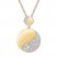 Diamond Circle Necklace 1/3 ct tw Round-cut 10K Yellow Gold