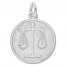 Scales of Justice Charm Sterling Silver