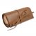 Jewelry Roll Travel Case Brown Leather