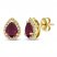 Le Vian Rhodolite & Diamond Earrings 1/4 ct tw 14K Honey Gold