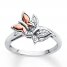Butterfly Ring 1/20 ct tw Diamonds Sterling Silver/10K Gold