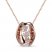 Le Vian Creme Brulee Diamond Necklace 3/8 ct tw 14K Strawberry Gold 20"