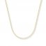Cable Chain Necklace 14K Yellow Gold 16" Length