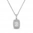 Forever Connected Diamond Necklace 1/4 ct tw Princess/Round-Cut 10K White Gold 18"
