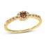 Le Vian Nude and Chocolate Diamond Ring 1/4 ct tw 14K Honey Gold