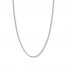 22" Textured Rope Chain 14K White Gold Appx. 2.15mm