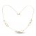 Paperclip Station Necklace 10K Yellow Gold 18"