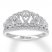 Emmy London Tiara Ring 1/3 ct tw Diamonds Sterling Silver