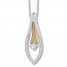 Convertibilities Diamond Necklace 1/4 ct tw 10K Two-Tone Gold