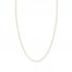 Adjustable 22" Square Wheat Chain 14K Yellow Gold Appx. 85mm