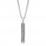 "Strength" Diamond Bar Necklace 1/10 ct tw Sterling Silver