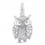 Owl Charm Sterling Silver