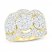 Diamond Fashion Ring 2 ct tw Round-cut 10K Yellow Gold