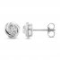 Center of Me Diamond Stud Earrings 1/4 ct tw 10K White Gold