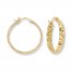 Hoop Earrings 14K Yellow Gold 25mm