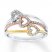 Heart Ring 1/5 ct tw Diamonds Sterling Silver/10K Gold