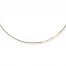 Box Chain Necklace 14K Yellow Gold 24" Length