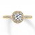 Diamond Engagement Ring 5/8 ct tw Round-cut 14K Two-Tone Gold