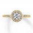 Diamond Engagement Ring 5/8 ct tw Round-cut 14K Two-Tone Gold