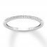 Diamond Wedding Band 1/15 ct tw Round-cut 10K White Gold