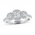 Leo Diamond Engagement Ring 1 ct tw Round-cut 14K White Gold