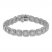 Diamond Bracelet 5 ct tw Round-cut 10K White Gold 7"
