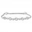 Diamond Bolo Bracelet 1/2 ct tw Round-cut 10K White Gold