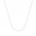 Bead Chain Necklace 14K White Gold 18" Length