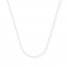 Bead Chain Necklace 14K White Gold 18" Length