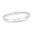 Diamond Anniversary Ring 1/10 ct tw 10K White Gold