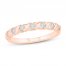 Diamond Anniversary Ring 1/3 ct tw Round-cut 10K Rose Gold