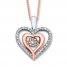 Unstoppable Love 1/4 ct tw Necklace 10K Two-Tone Gold