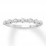 Diamond Wedding Band 1/2 ct tw Round-cut 14K White Gold