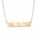 Bar Necklace Diamond Accent 14K Yellow Gold