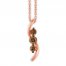 Le Vian Chocolate Diamonds Necklace 1/3 Carat tw 14K Gold