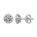 Diamond Earrings 1/10 ct tw Round-cut Sterling Silver