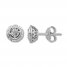 Diamond Earrings 1/10 ct tw Round-cut Sterling Silver