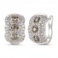 Le Vian Diamond Huggie Earrings 1-1/8 ct tw 14K Vanilla Gold