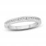 Diamond Wedding Band 1/6 ct tw Round-Cut 10K White Gold