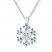 Snowflake Necklace 1/8 ct tw Diamonds Sterling Silver
