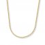 Wheat Chain Necklace 14K Yellow Gold 20" Length