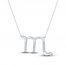 Diamond Scorpio Necklace 1/10 ct tw Round-cut Sterling Silver 18"