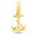 Anchor Charm 14K Yellow Gold